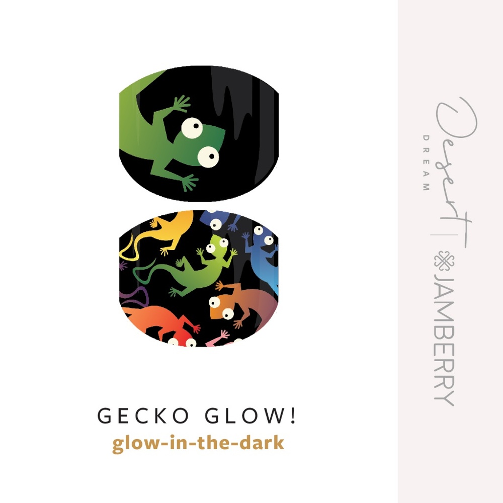 Jamberry Nail Wraps Gecko Glow!